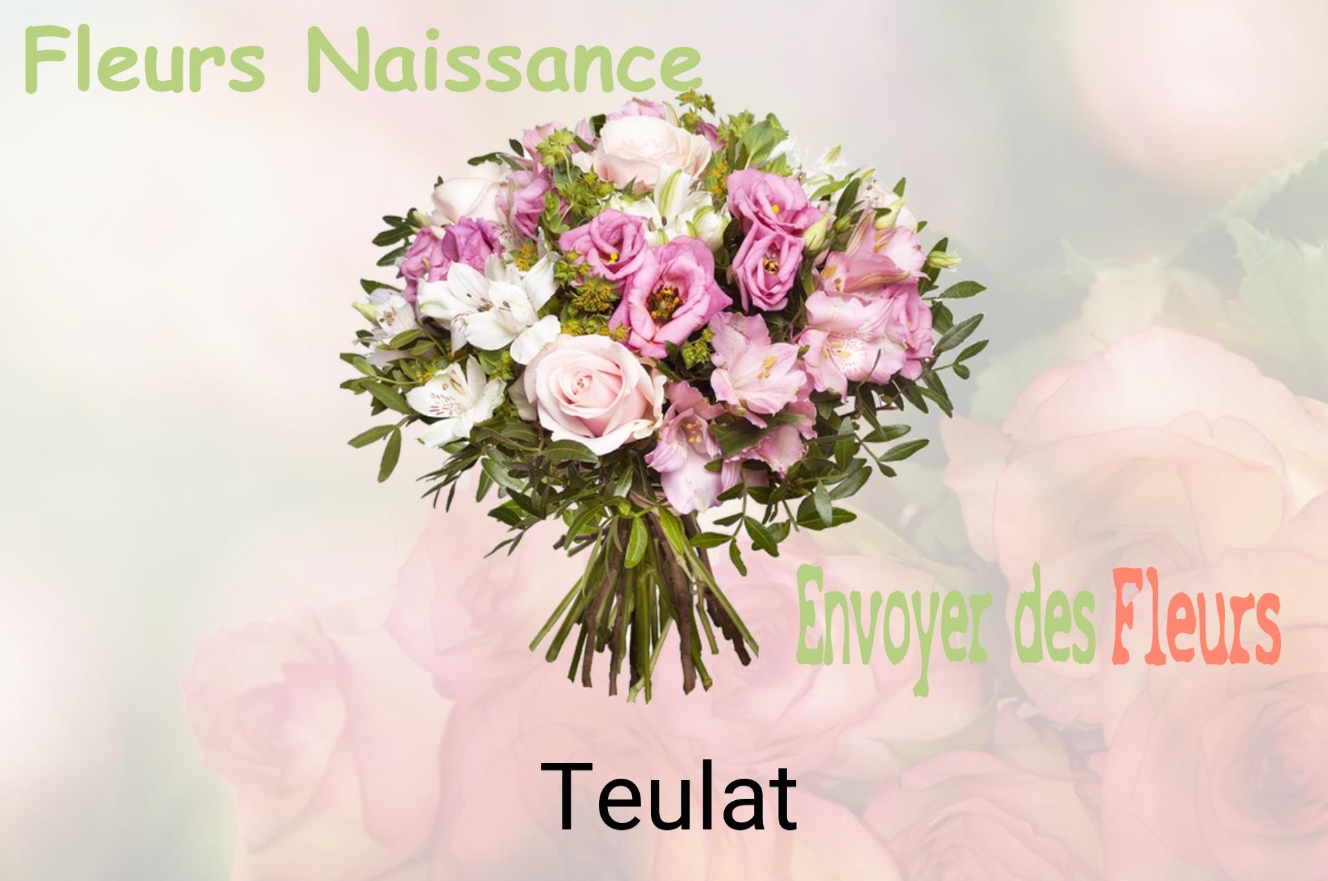 Bouquet de fleurs de naissance livré à Teulat